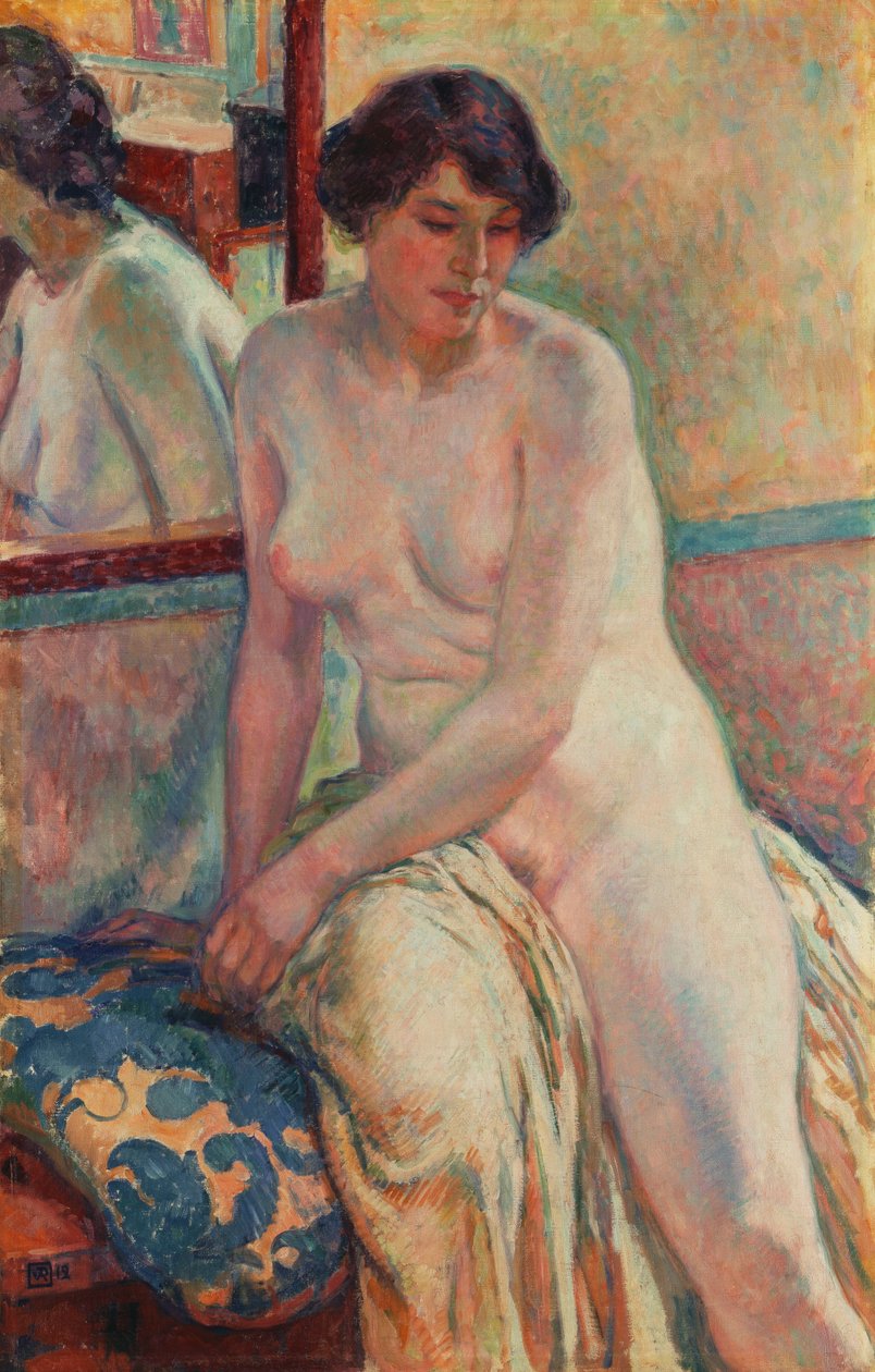 Mallin lepo, 1912 tekijältä Théo van Rysselberghe