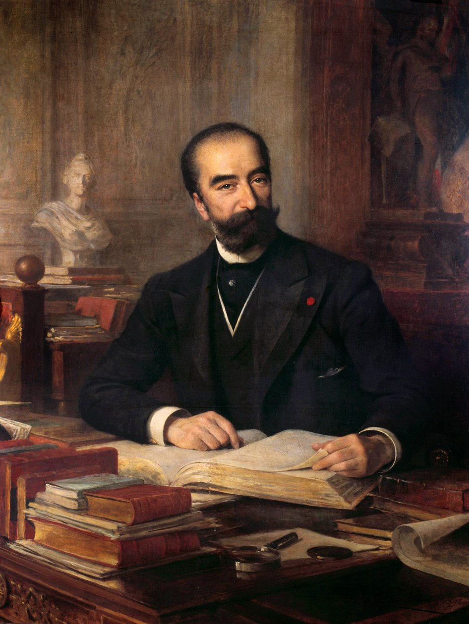 Muotokuva Sadi Carnotista (1837-1894) toimistossaan, presidentti 1887-1894 Theobald Chartranin (1849-1907) maalaus Carnot-kokoelma tekijältä Theobald Chartran