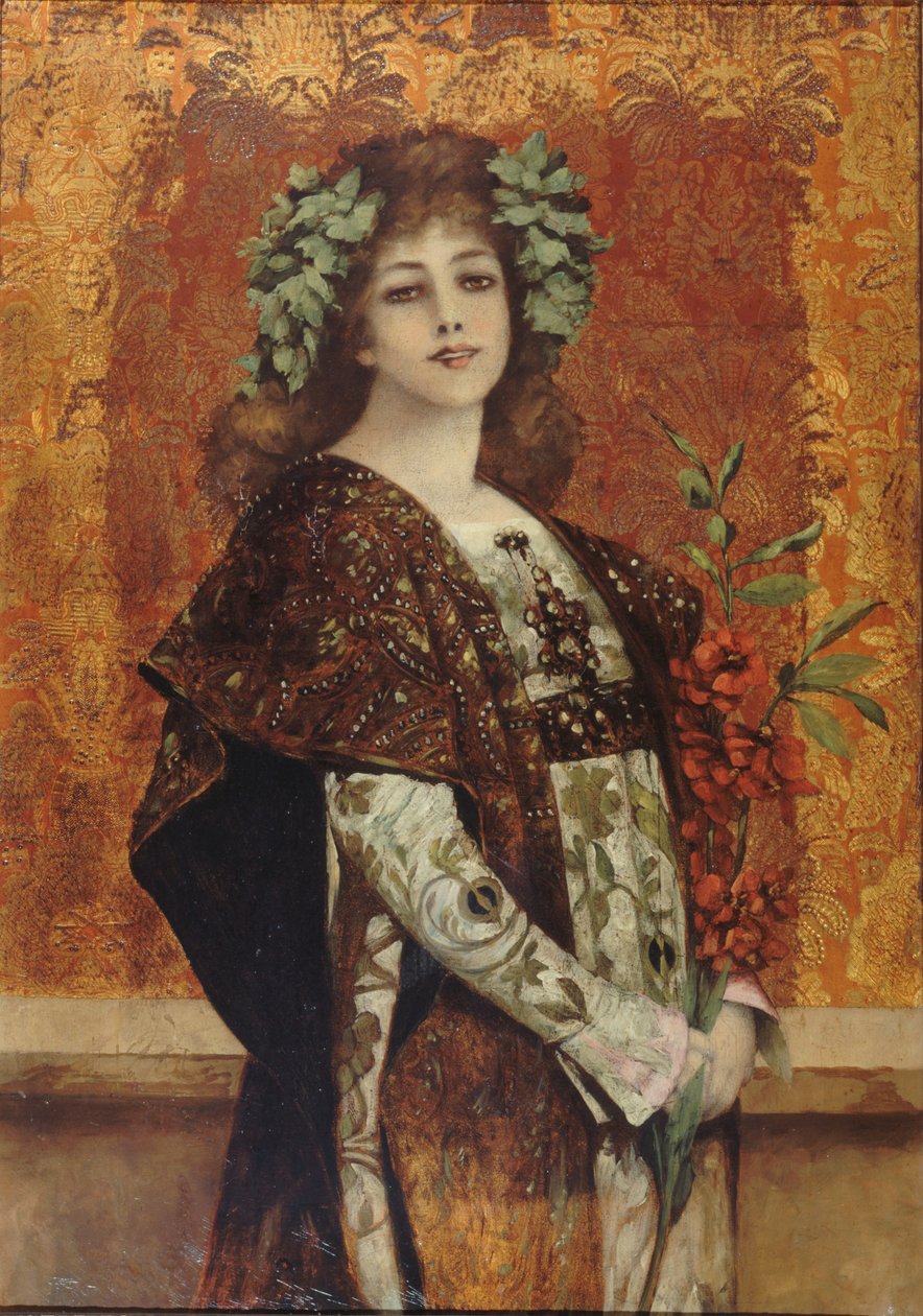 Sarah Bernhardtin muotokuva 1844-1923 Gismondana, noin 1896. tekijältä Theobald Chartran