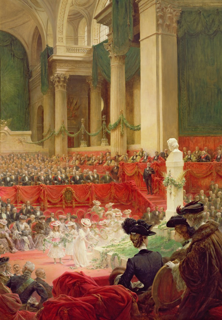 Seremonia Pantheonissa Victor Hugon (1802-85) syntymän satavuotisjuhlan kunniaksi 26. helmikuuta 1902 tekijältä Theobald Chartran