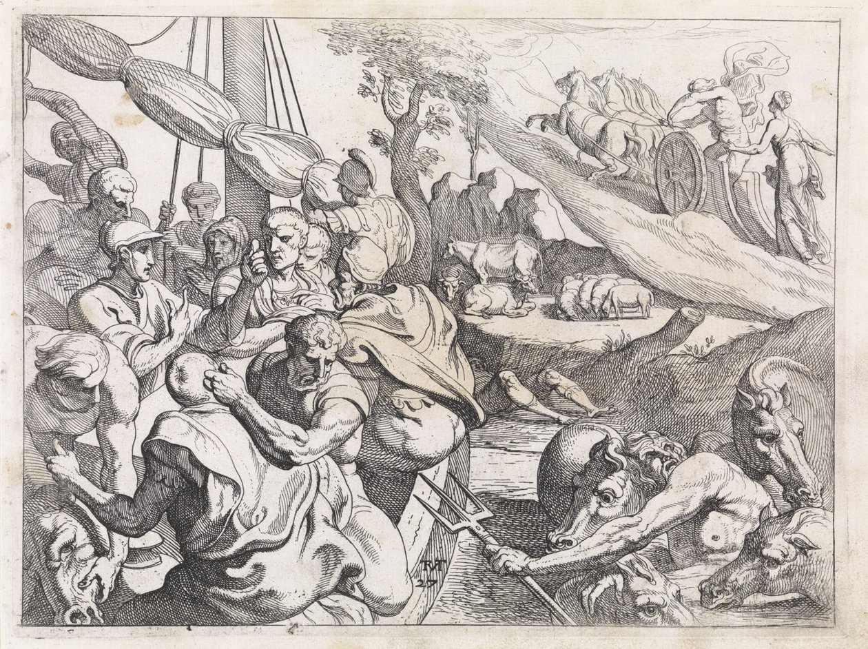 Heliosin karja The Labors of Odysseus (sarjan nimi) tekijältä Theodoor van Thulden