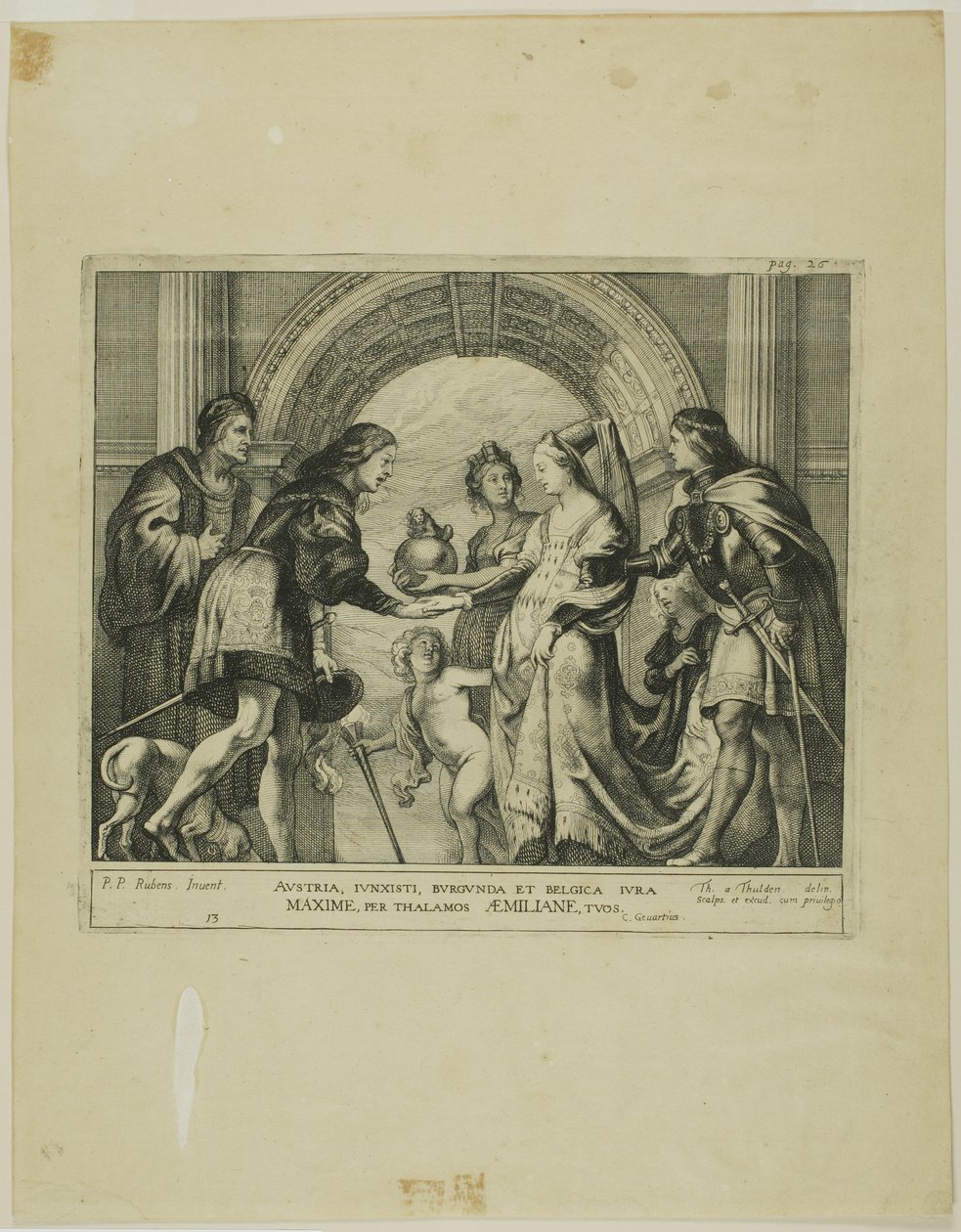 Itävallan Maximilianin ja Burgundin Marian avioliitto tekijältä Theodoor van Thulden