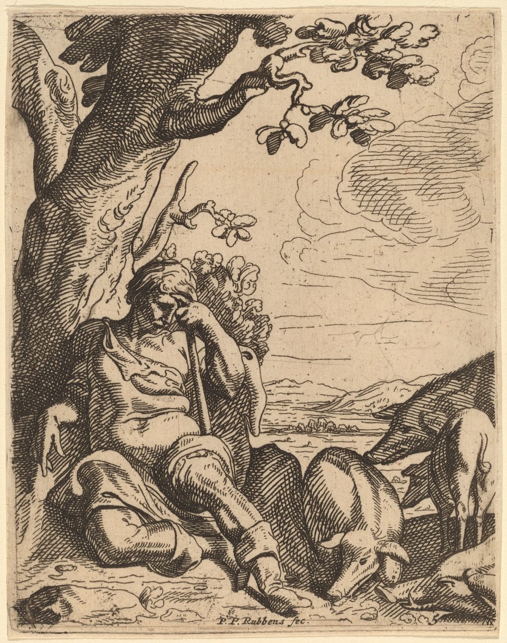 Tuhlaajapoika sikojen joukossa tekijältä Theodoor van Thulden after Sir Peter Paul Rubens