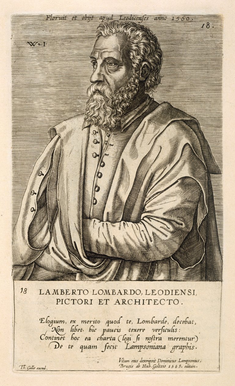 Lambert Lombardin muotokuva tekijältä Theodor Galle