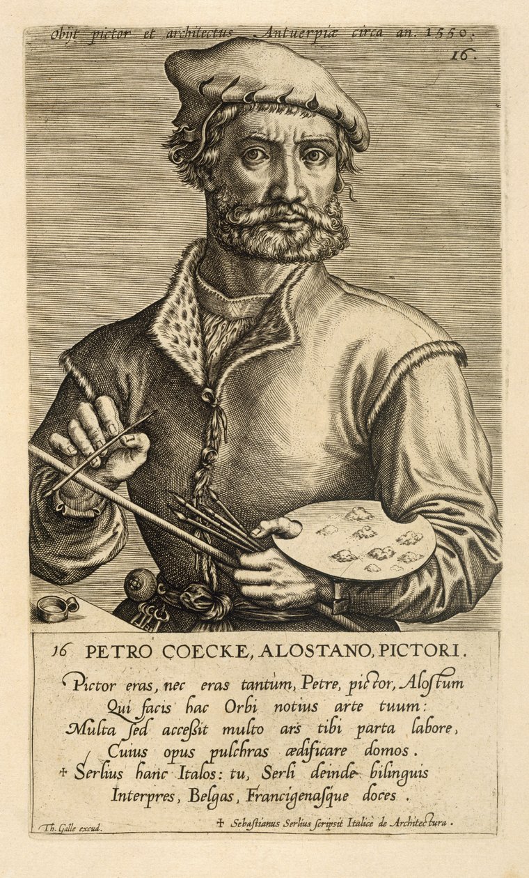 Pieter Coecke van Aelst vanhemman muotokuva tekijältä Theodor Galle