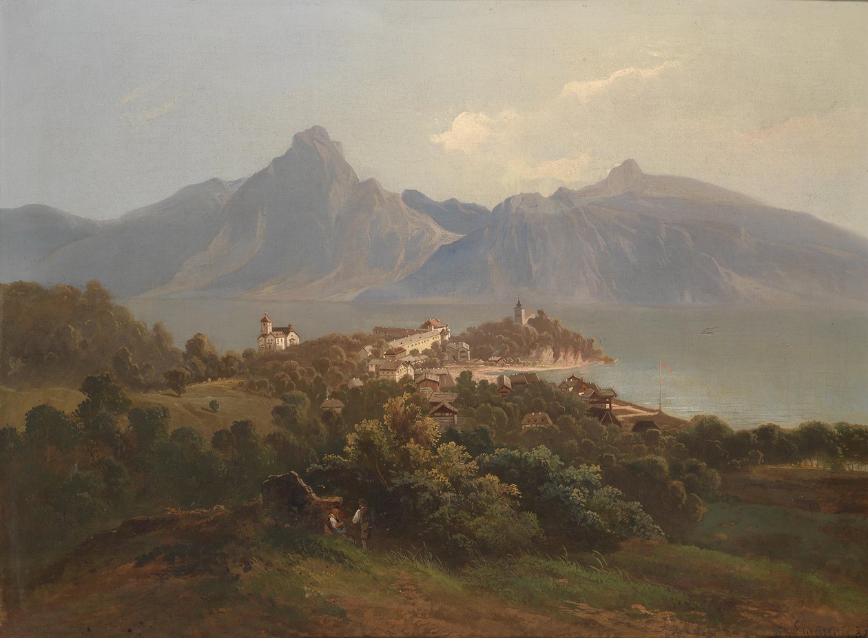 Blick auf Traunkirchen tekijältä Theodor von Ehrmanns  