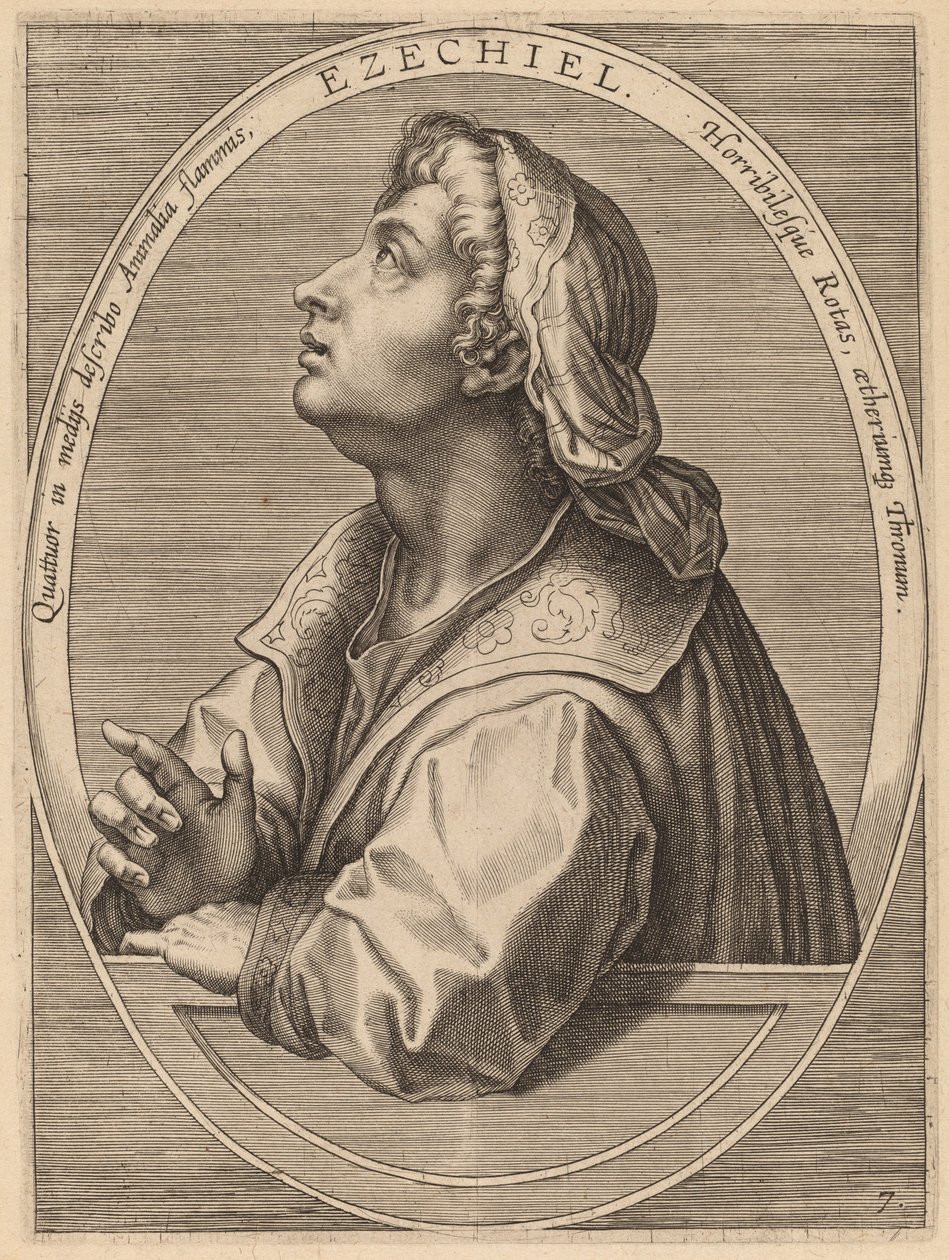 Ezechial tekijältä Theodor Galle after Jan van der Straet