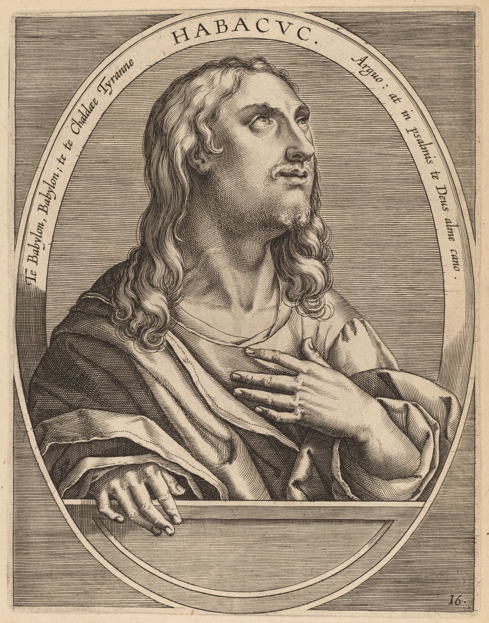 Habachuch tekijältä Theodor Galle after Jan van der Straet