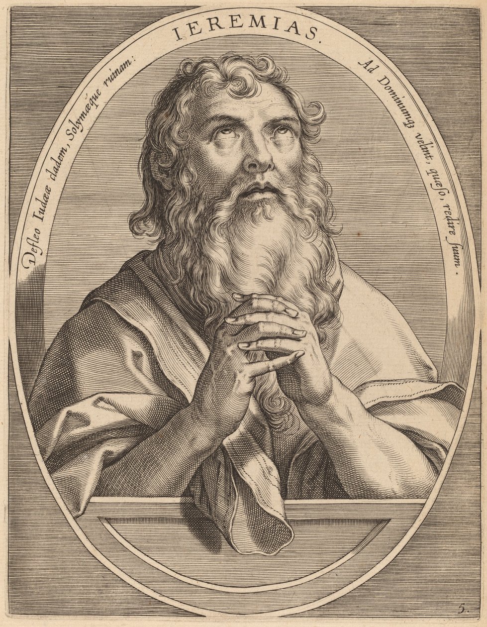Jeremiahfinnish tekijältä Theodor Galle after Jan van der Straet