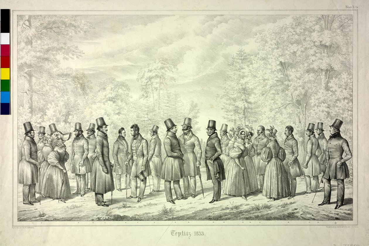 Teplice memories. kylpykausi 1833. arkki 4 tekijältä Theodor Hosemann