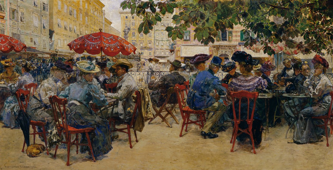 Cafe Tomaselli Salzburgissa tekijältä Theodor Josef Ethofer