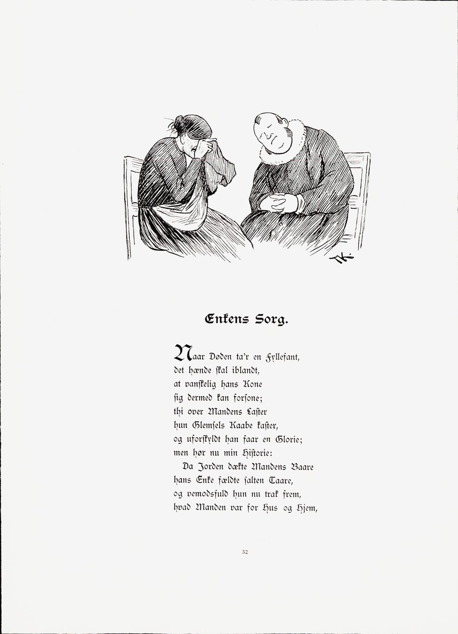 Kuvaus historiallisesta historioitsijasta Munthe, Peter og utgitt av Dybwad (nro, 1896) tekijältä Theodor Kittelsen