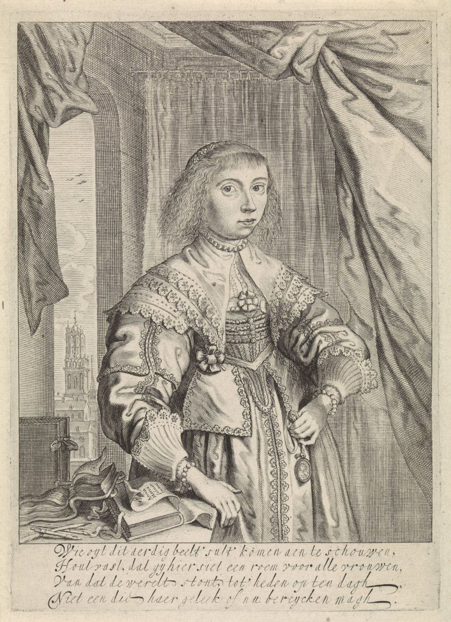 Anna Maria van Schurmanin muotokuva tekijältä Theodor Matham