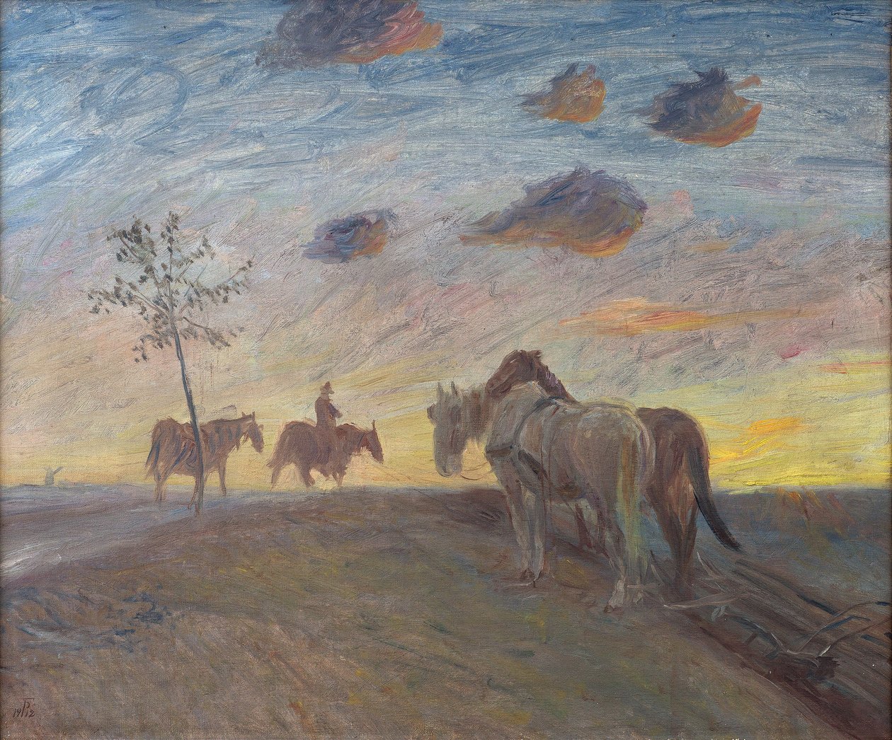 Ilta Maisema tekijältä Theodor Philipsen