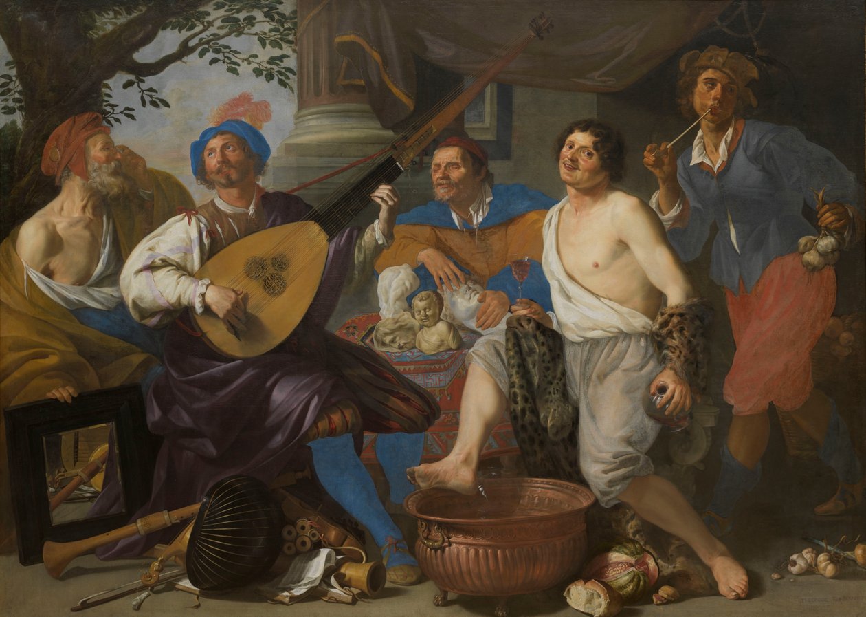 Viiden aistin allegoria tekijältä Theodor Rombouts