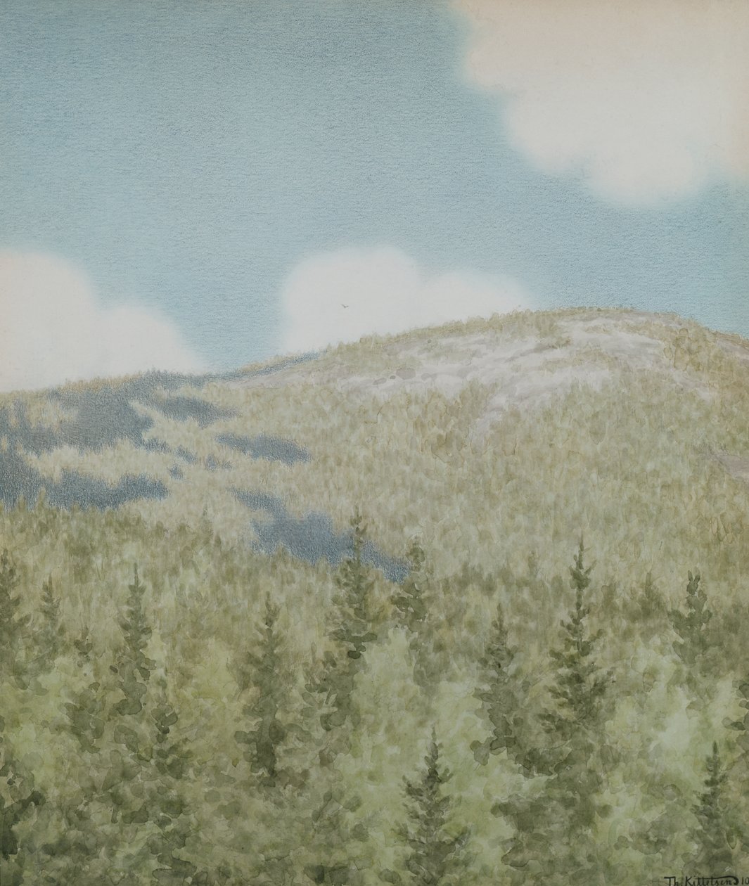 Lintu lensi siellä tekijältä Theodor Kittelsen