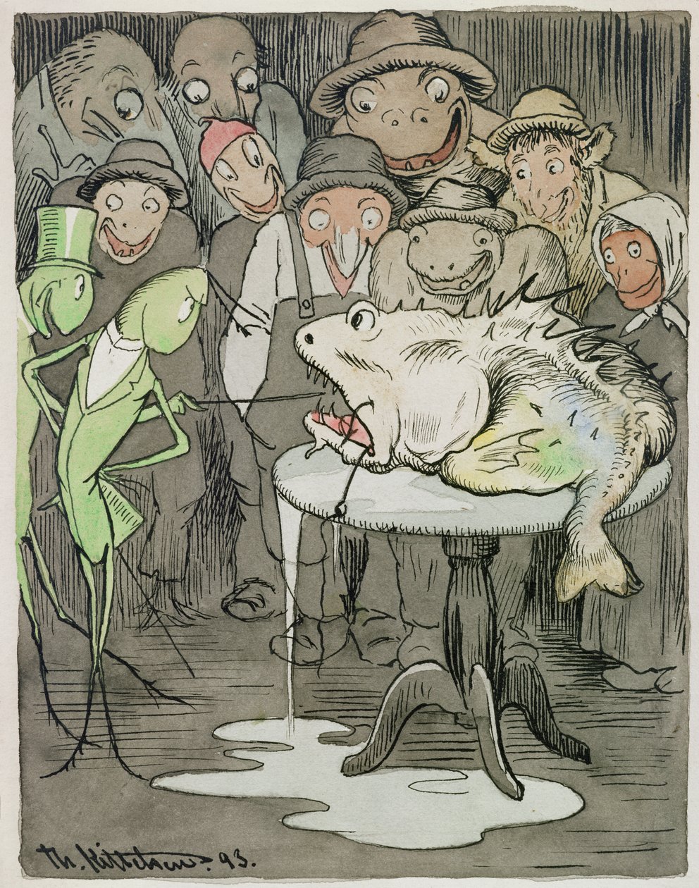 Harvinainen eläin tekijältä Theodor Kittelsen