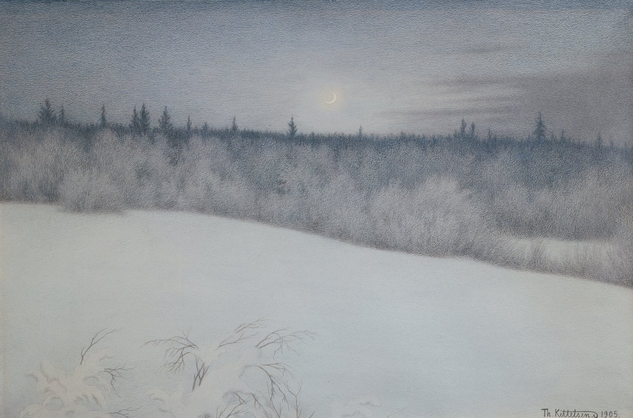 Uudenvuodenaatto tekijältä Theodor Kittelsen