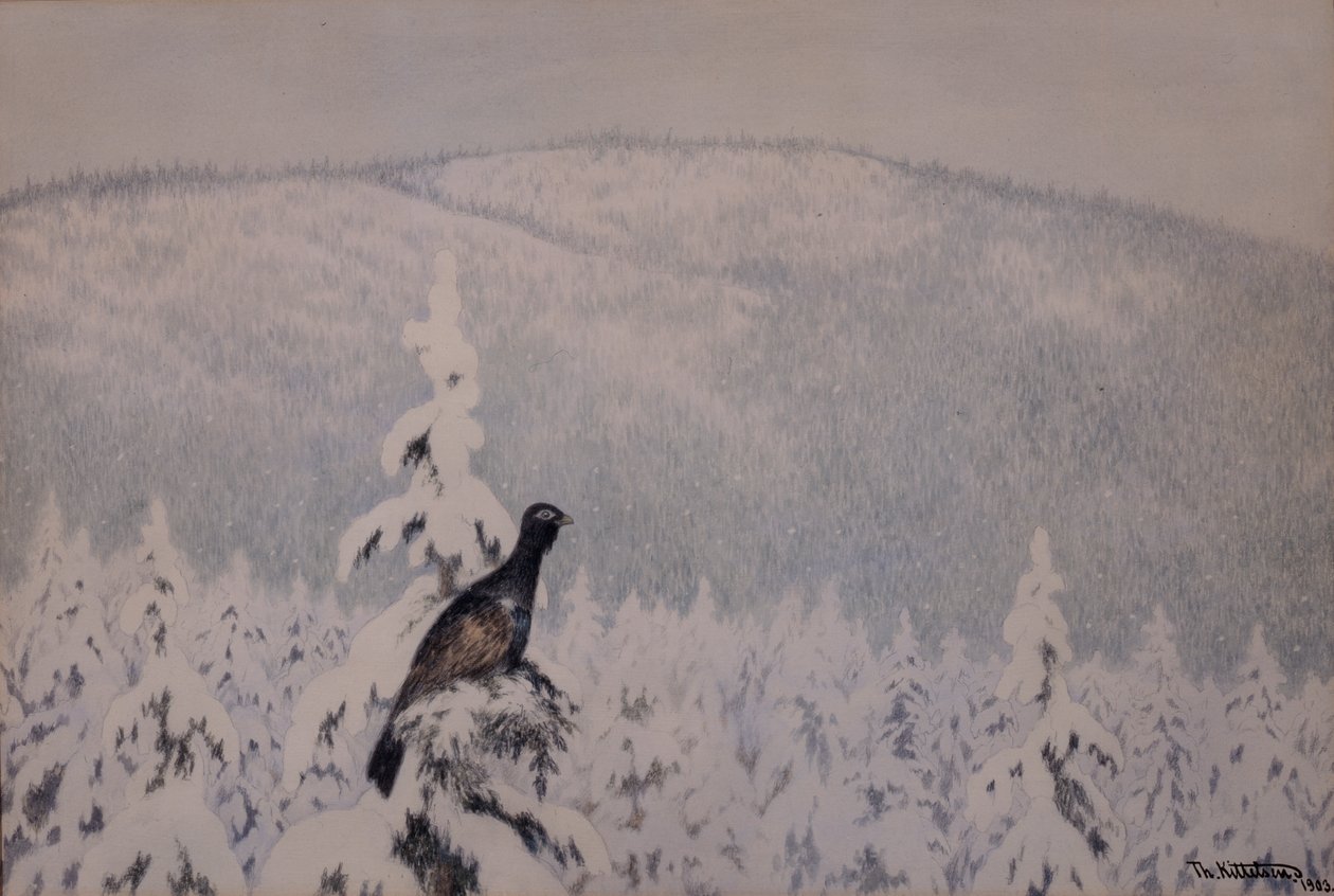 Lunta ja lunta tekijältä Theodor Kittelsen
