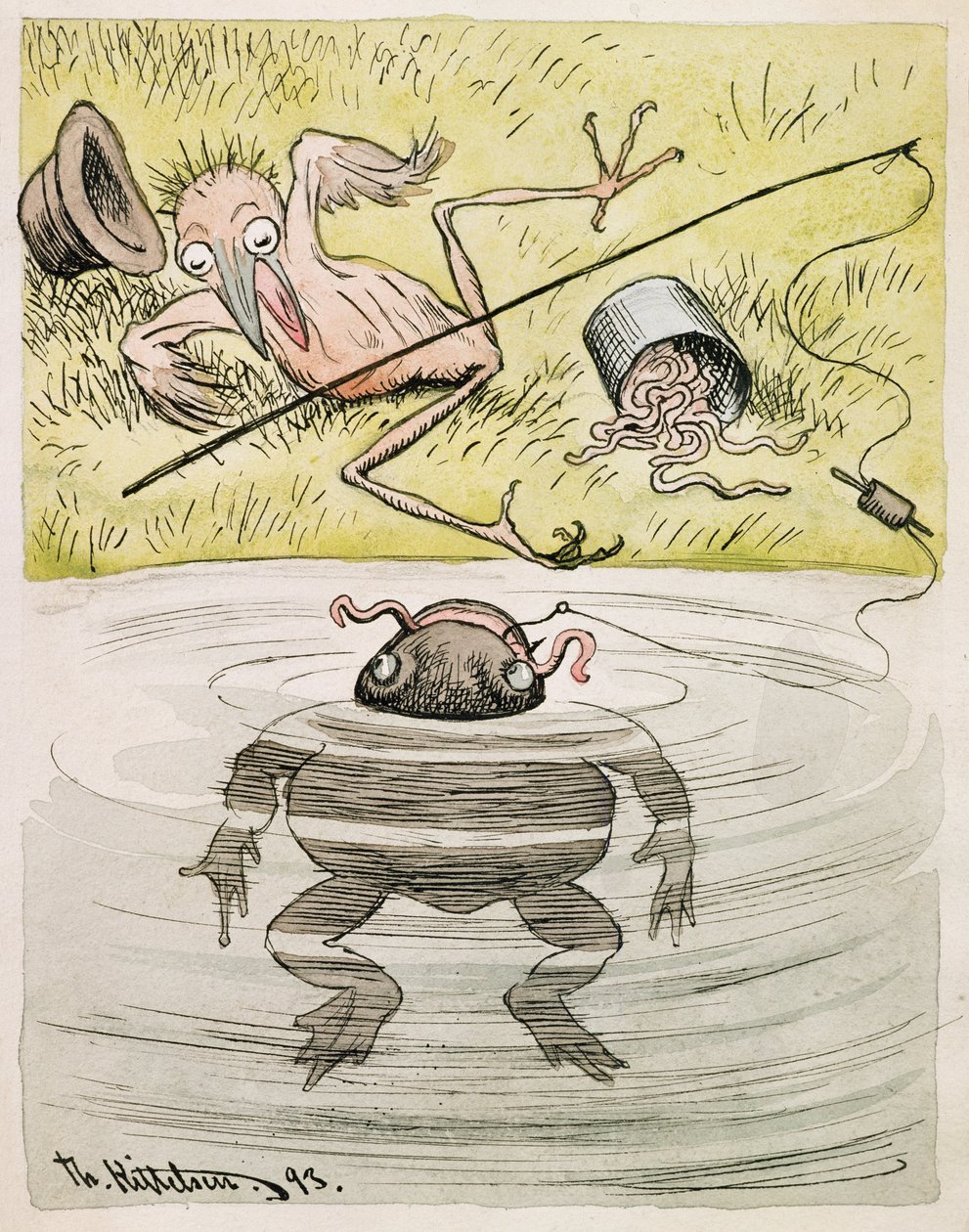 El cel serà el meu testimoni que no sabia que tu eres el que em va mossegar el ganxo tekijältä Theodor Kittelsen