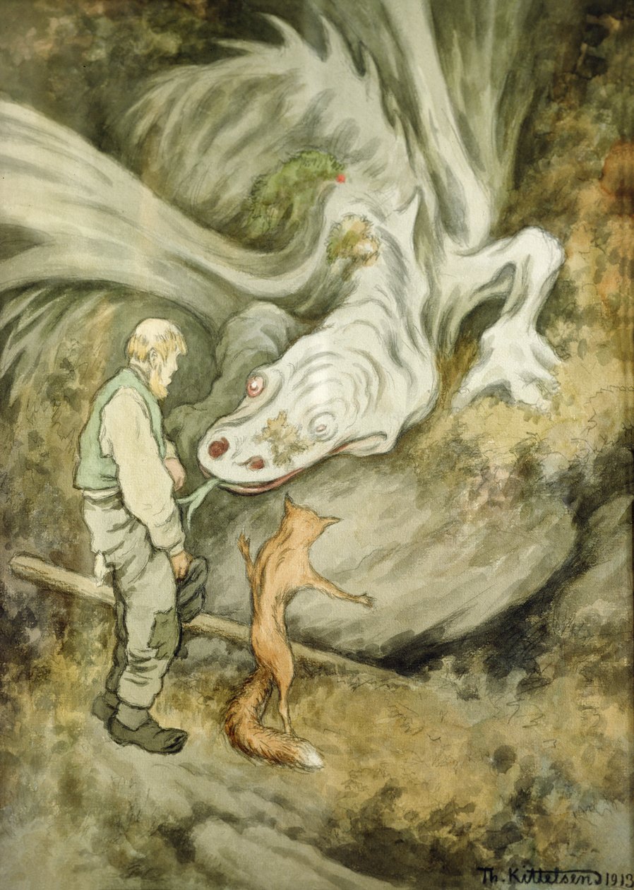 Maailma ei maksa eri tavalla, rakas lohikäärme tekijältä Theodor Kittelsen