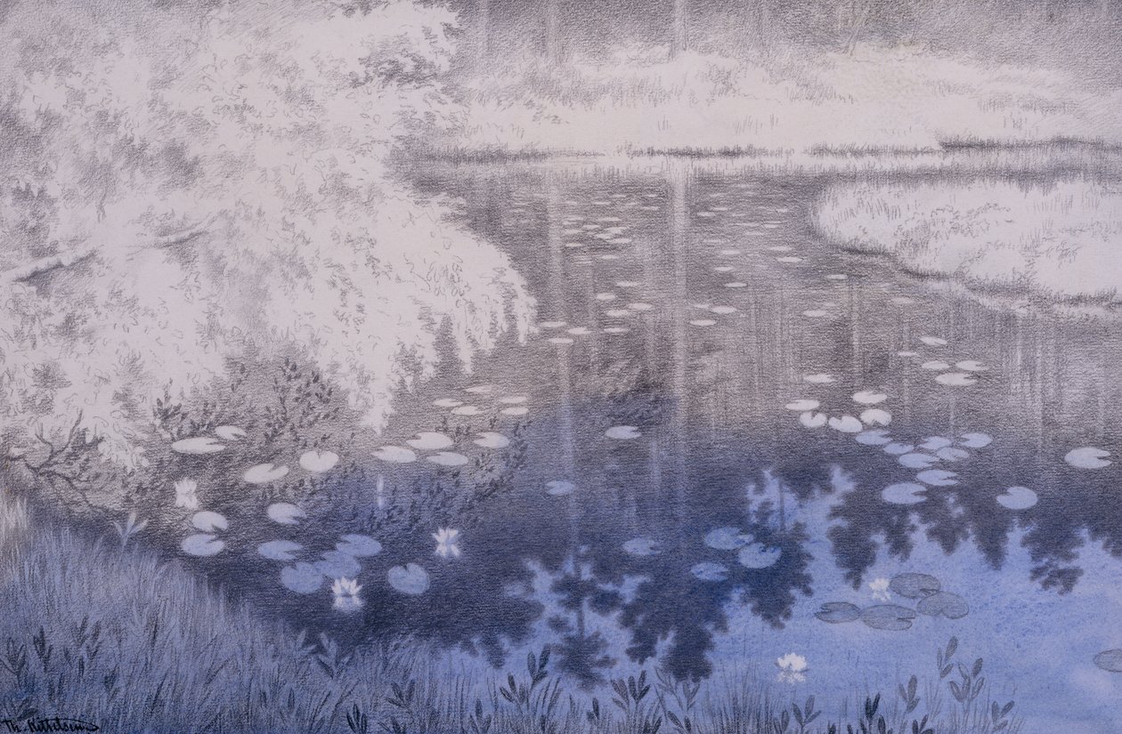 Svartebudalessa on lampi tekijältä Theodor Kittelsen