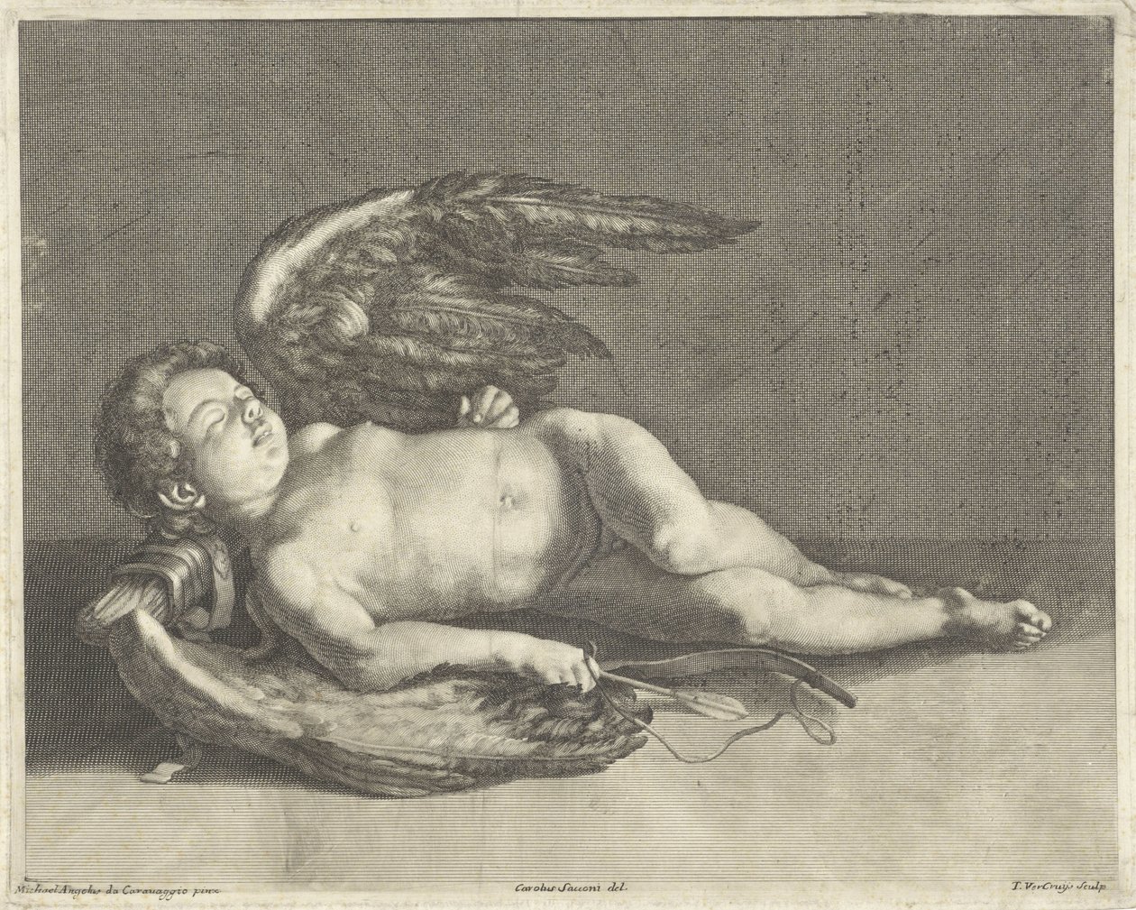 Nukkuva Amor tekijältä Theodor Vercruys