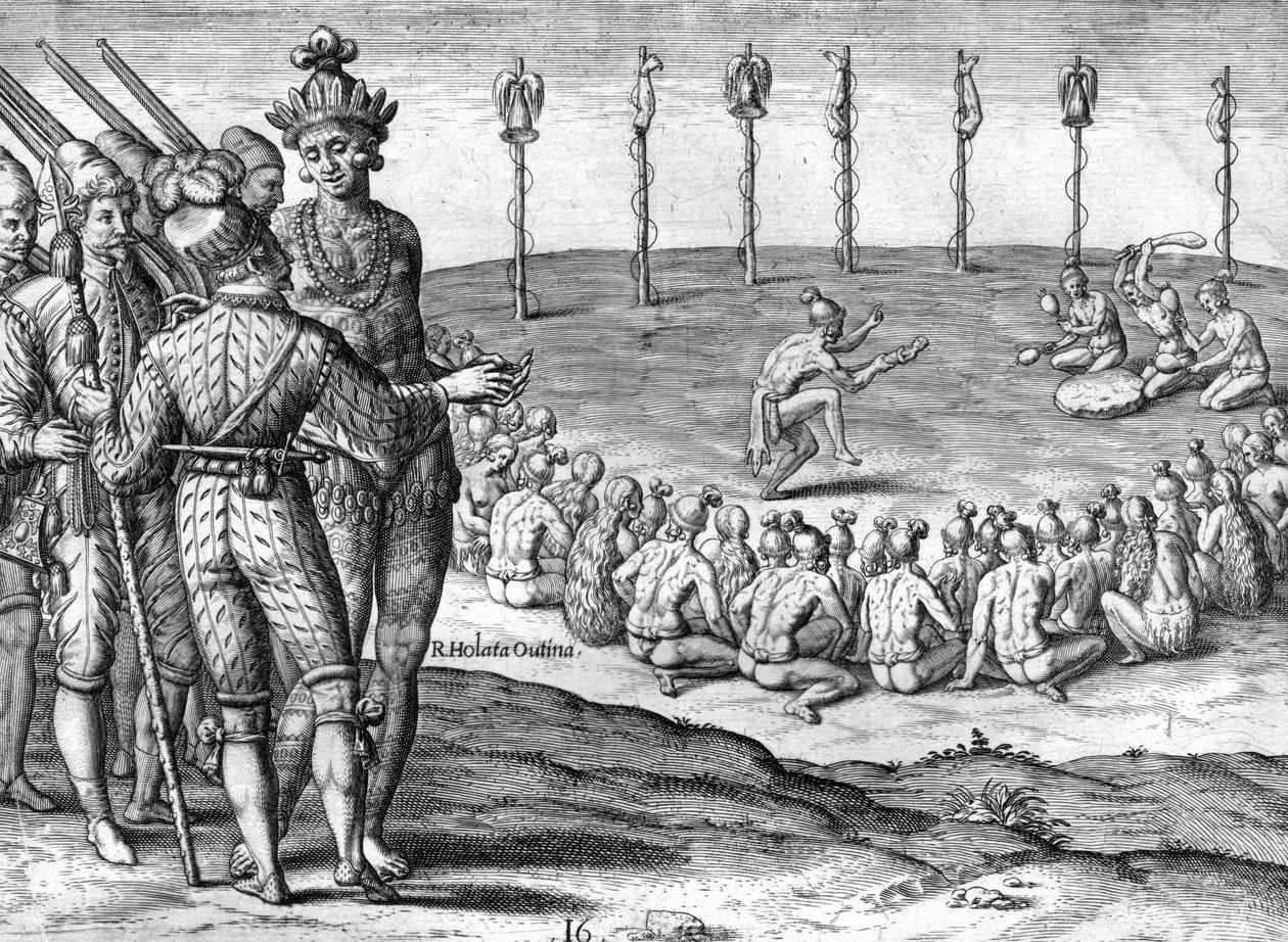 Intian kokit luumu Utina tekijältä Theodor de Bry