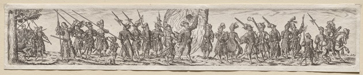 Sotilaat maaliskuussa tekijältä Theodor de Bry