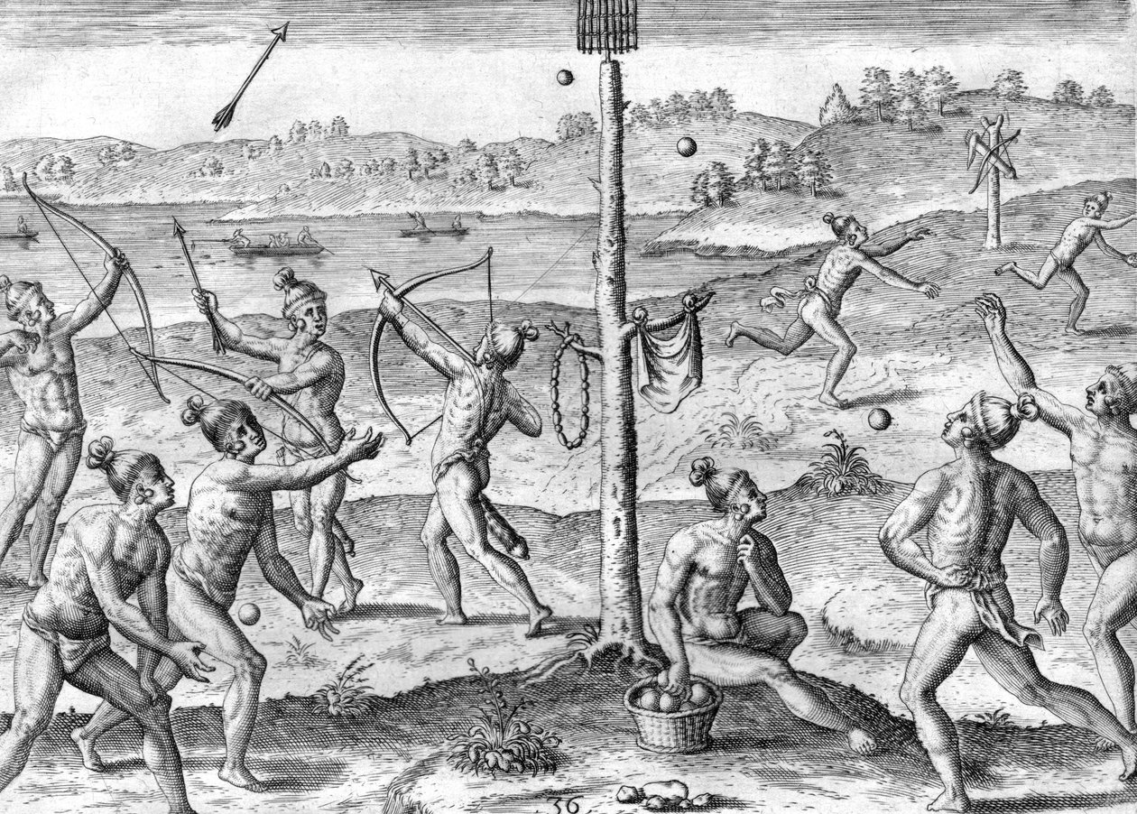 Timucua-intiaanien heimo tekijältä Theodor de Bry