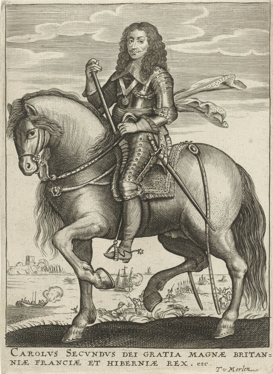 Englannin kuninkaan Charles II:n muotokuva tekijältä Theodor van Merlen (II)
