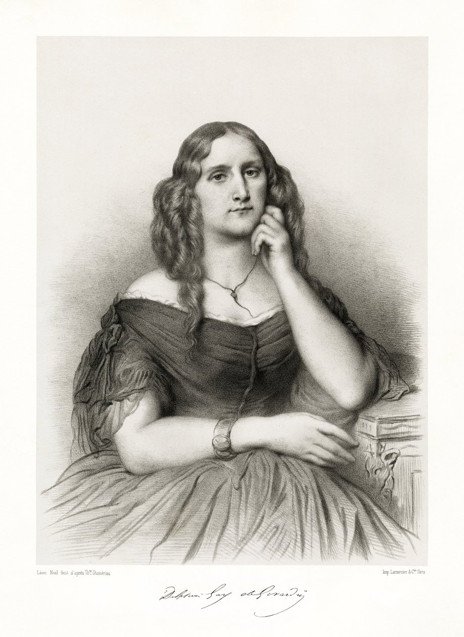 Delphine de Girardin, 1865-66 tekijältä Théodore Chassériau