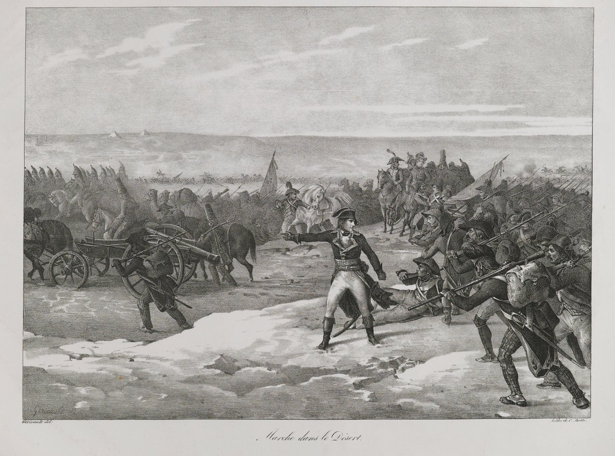 maaliskuuta autiomaassa, 1823 tekijältä Theodore Gericault