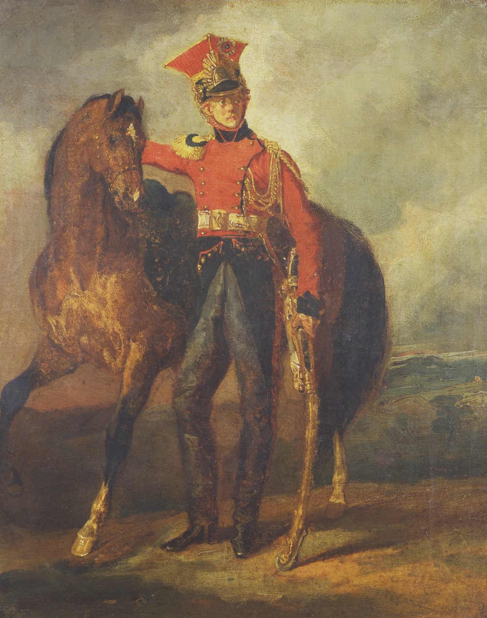 Keisarillisen kaartin punainen lyhty tekijältä Theodore Gericault