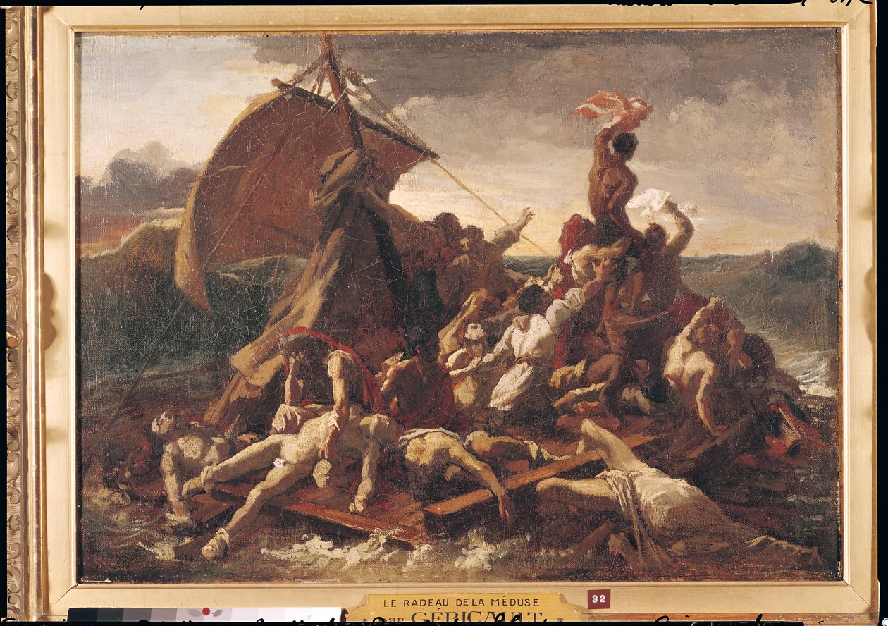 Tutkimus Medusan lautalle, 1819 tekijältä Theodore Gericault