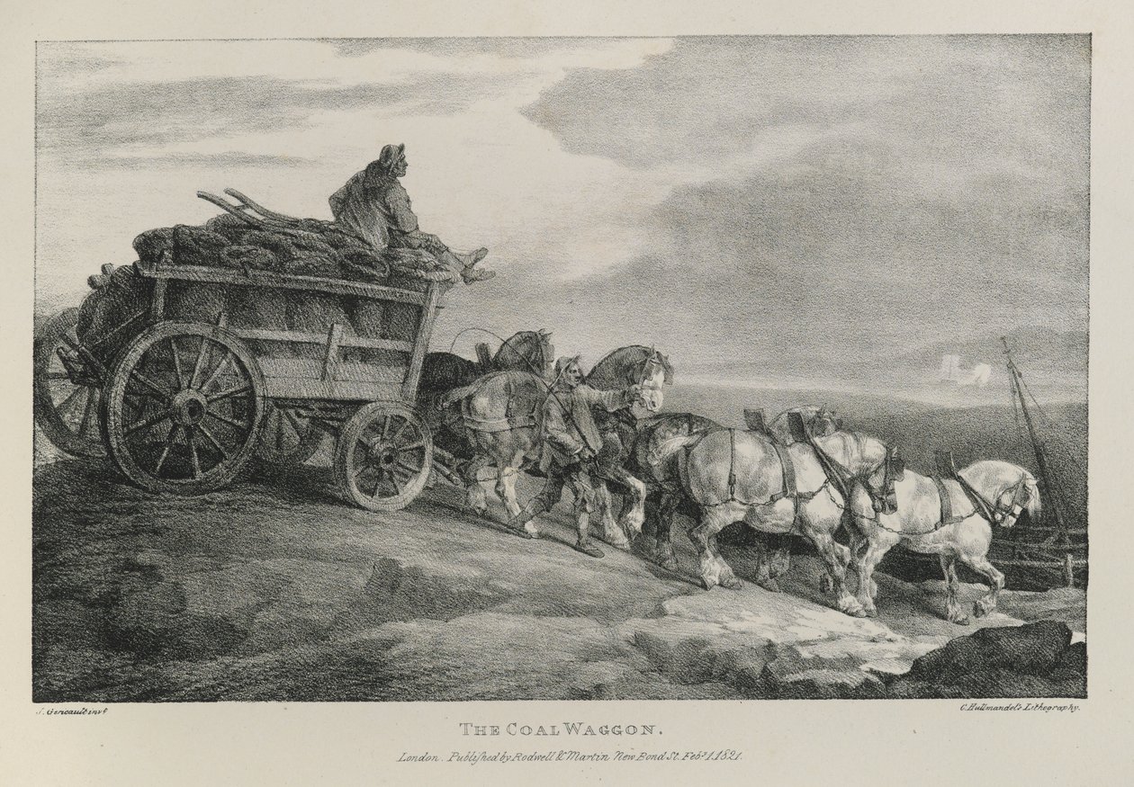 Hiilivaunu, 1821 tekijältä Theodore Gericault