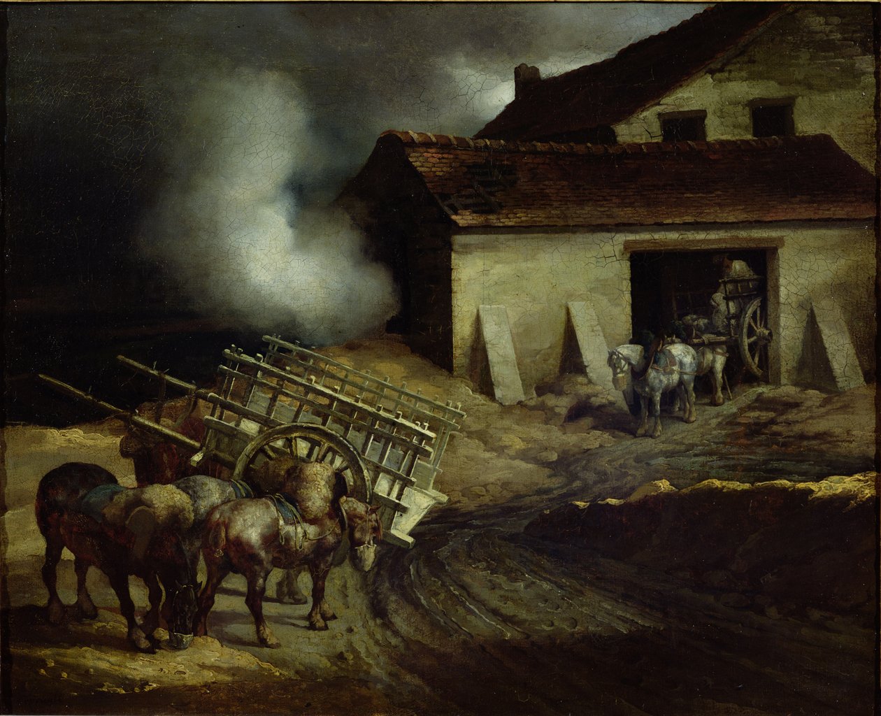 Kipsitehtaan uuni tekijältä Theodore Gericault
