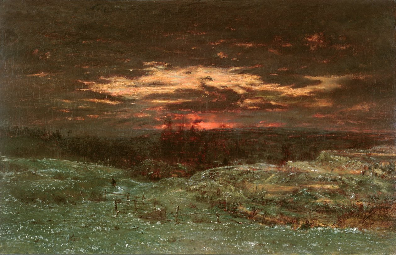 Frost Effect, 1845 tekijältä Pierre Etienne Theodore Rousseau