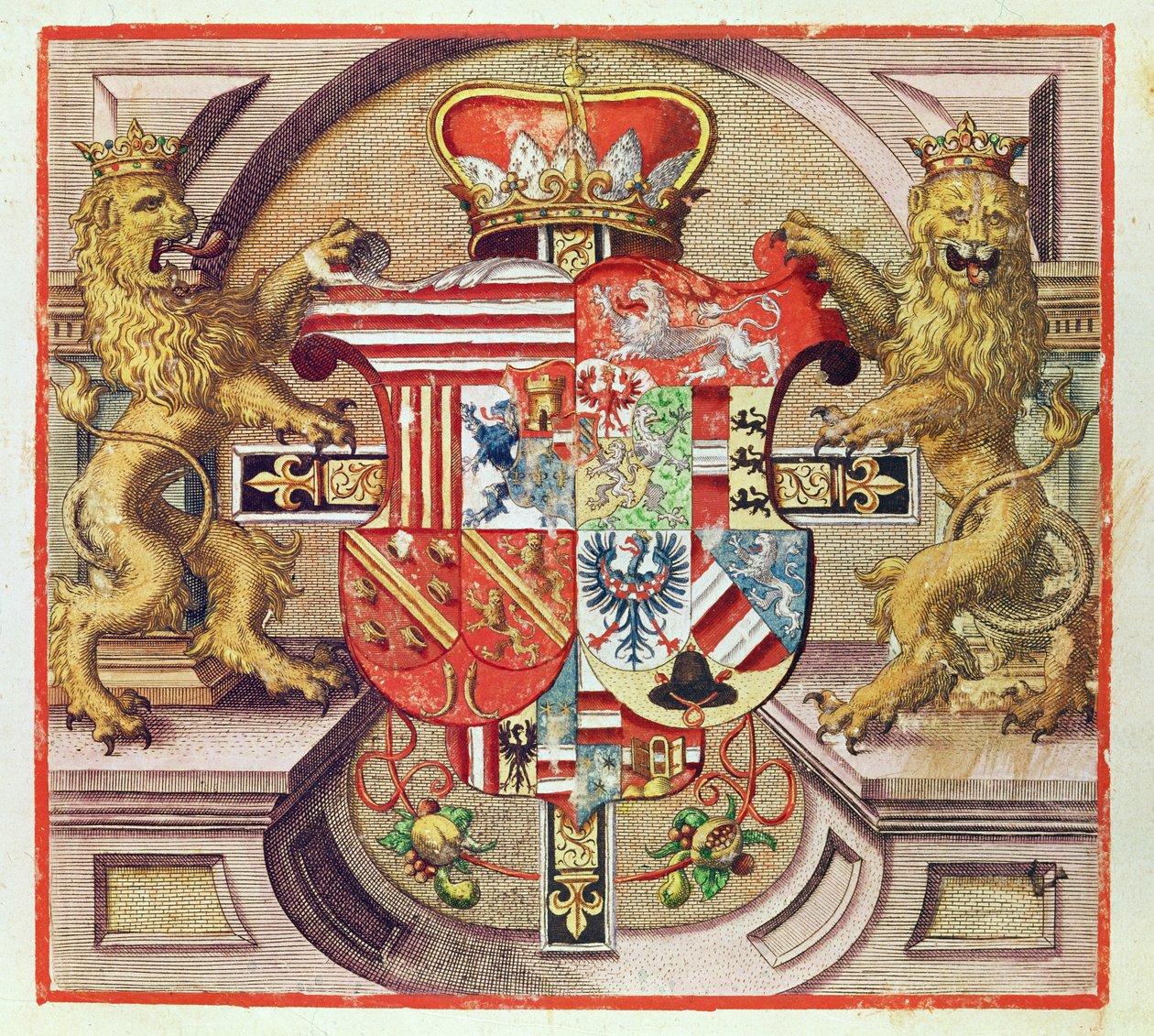 Admiranta Narratio..., Vappukaiverrus (sivu 3), 1585-1588 (värikaiverrus) tekijältä Theodore de Bry