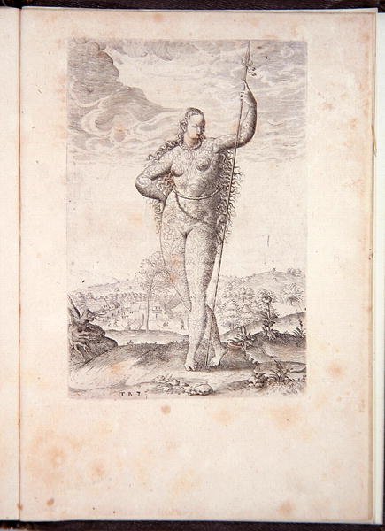 Piktien tytär, Johann Wechelin vuonna 1600 painama lyhyt ja tosi raportti Virginian uudesta maasta, Grand Voyages tekijältä Theodore de Bry