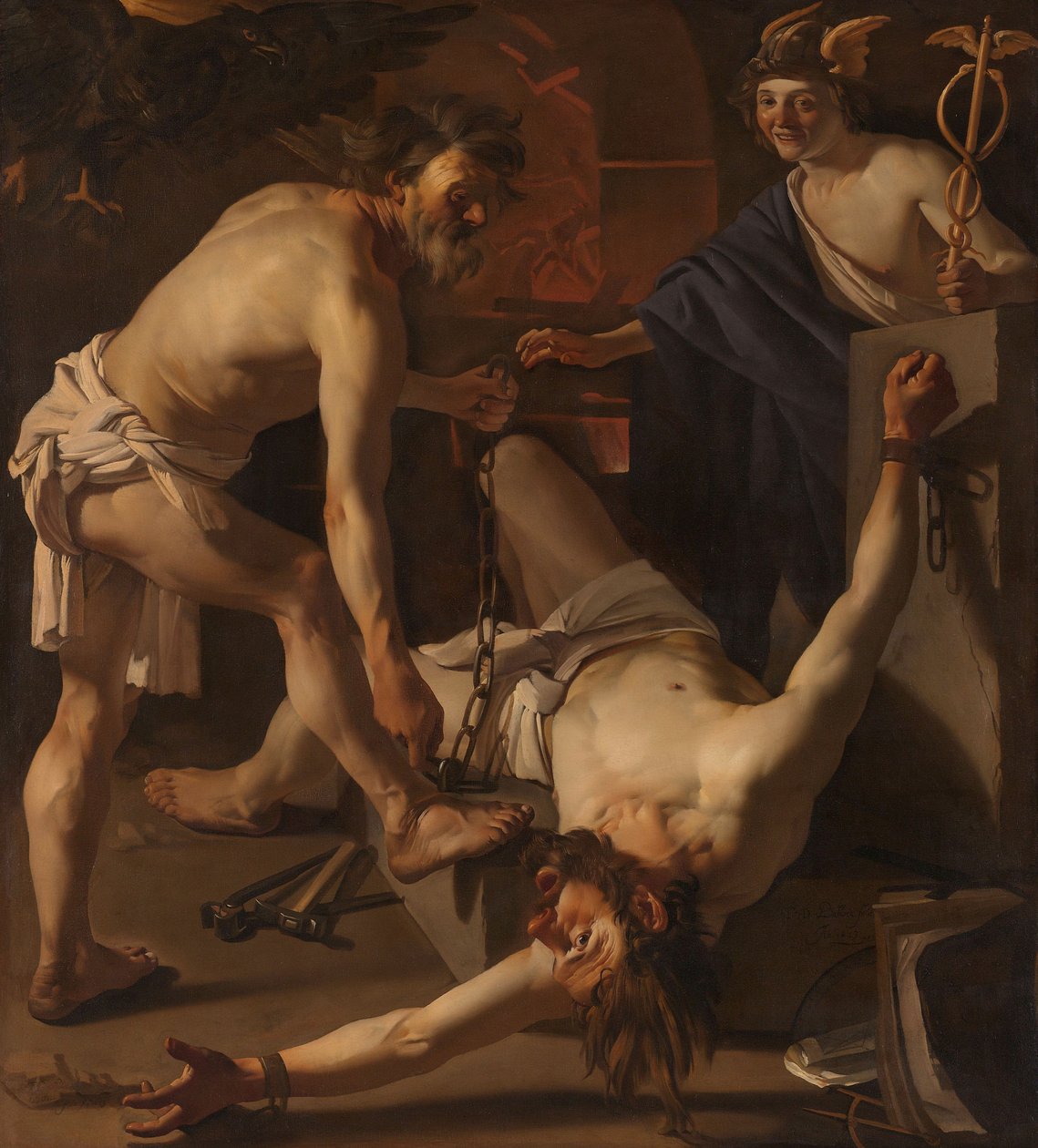Vulcanin kahli Prometheus, 1623 tekijältä Theodore van Baburen