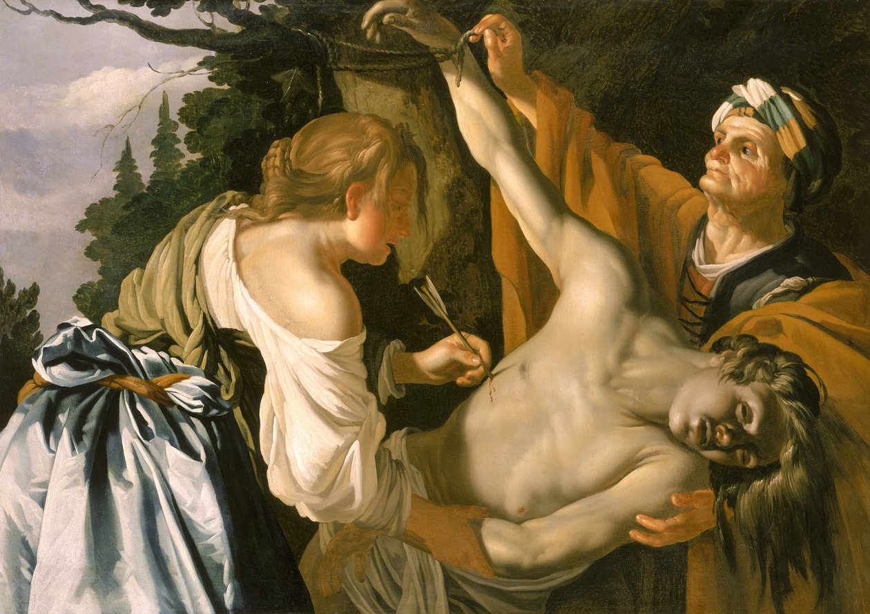 Pyhän Sebastianin hoitotyö, 1622 tekijältä Theodore van Baburen