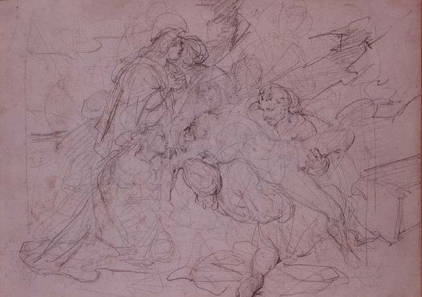 Laskeutuminen ristiltä (piirustus) tekijältä Theodore (attr. to) Gericault