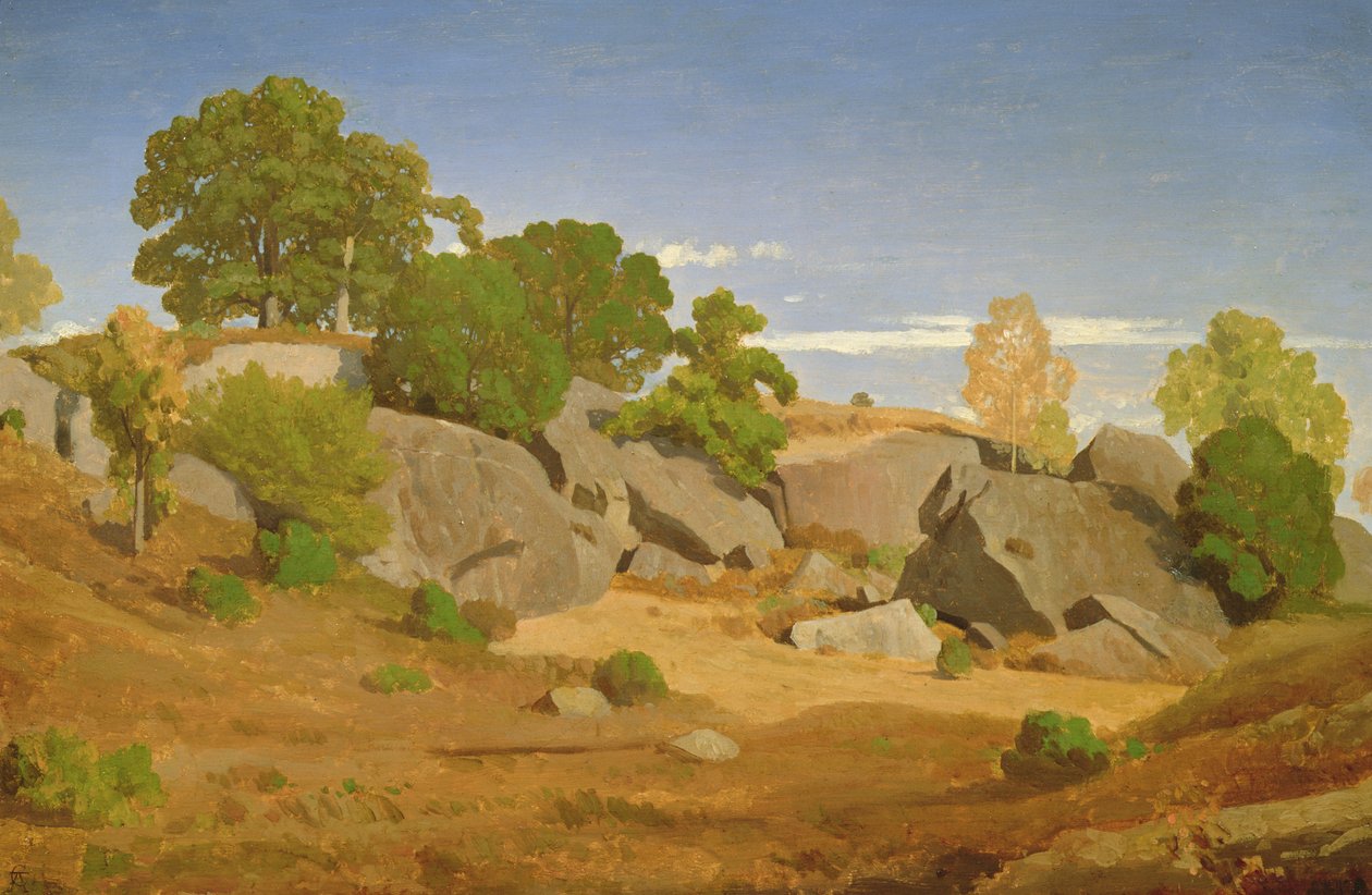 Kivet Fontainebleaussa tekijältä Theodore Caruelle d Aligny