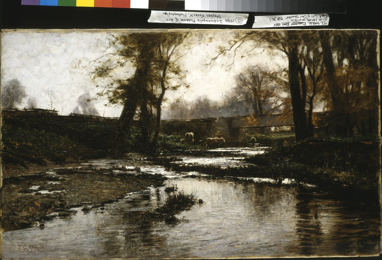 Pleasant Run (öljy kankaalle) tekijältä Theodore Clement Steele