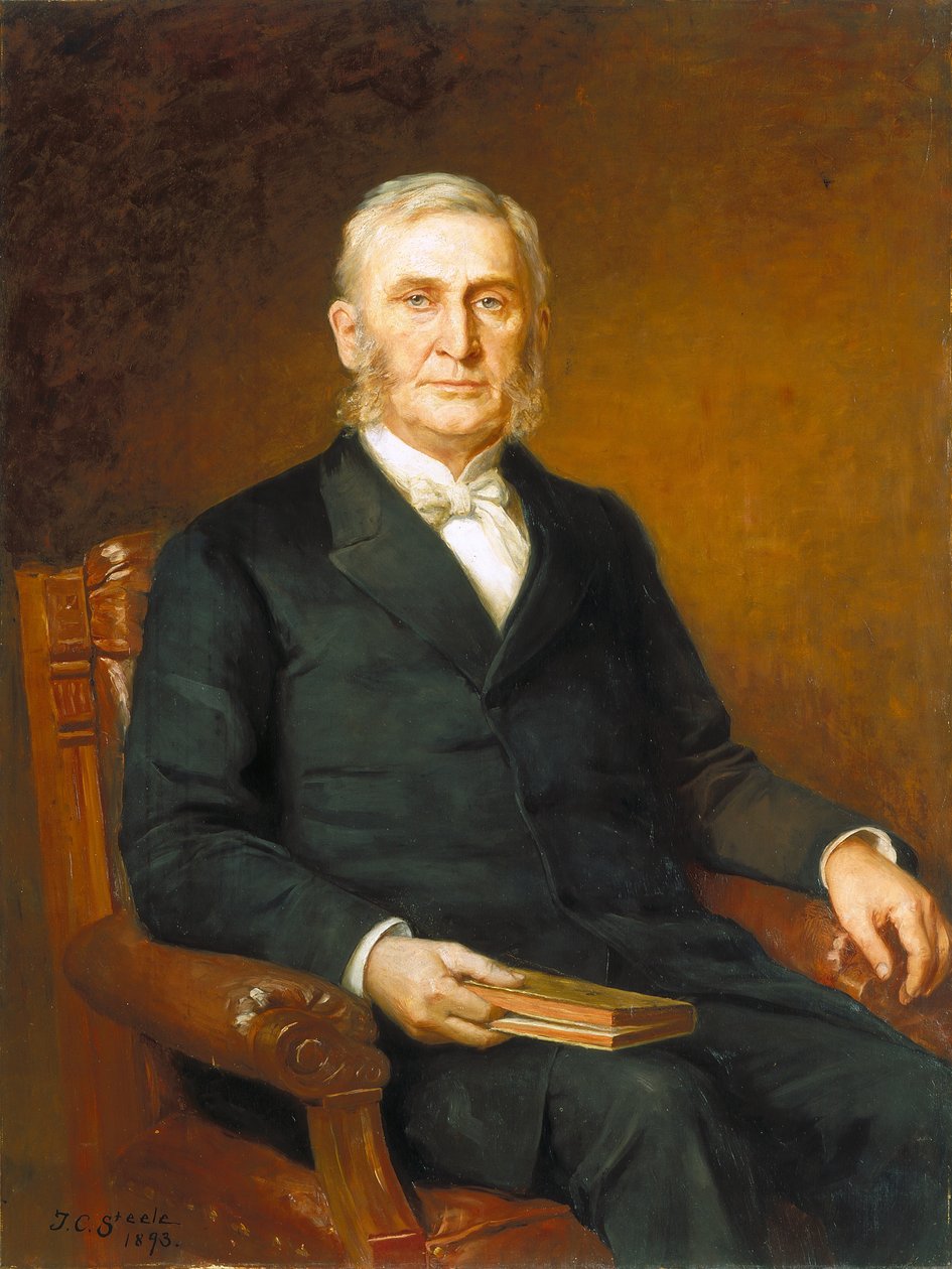 Portretul reverendului Nathaniel A. Hyde (ulei pe pânză) finlandez tekijältä Theodore Clement Steele