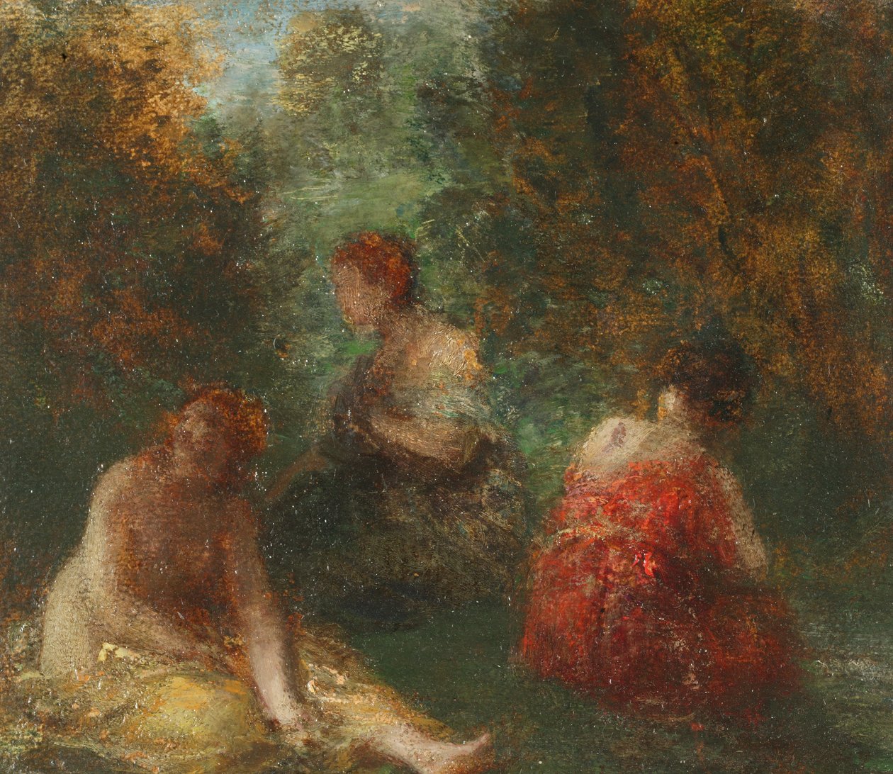 The Bathers, n. 1871-74 (öljy kankaalle) tekijältä Theodore Fantin Latour