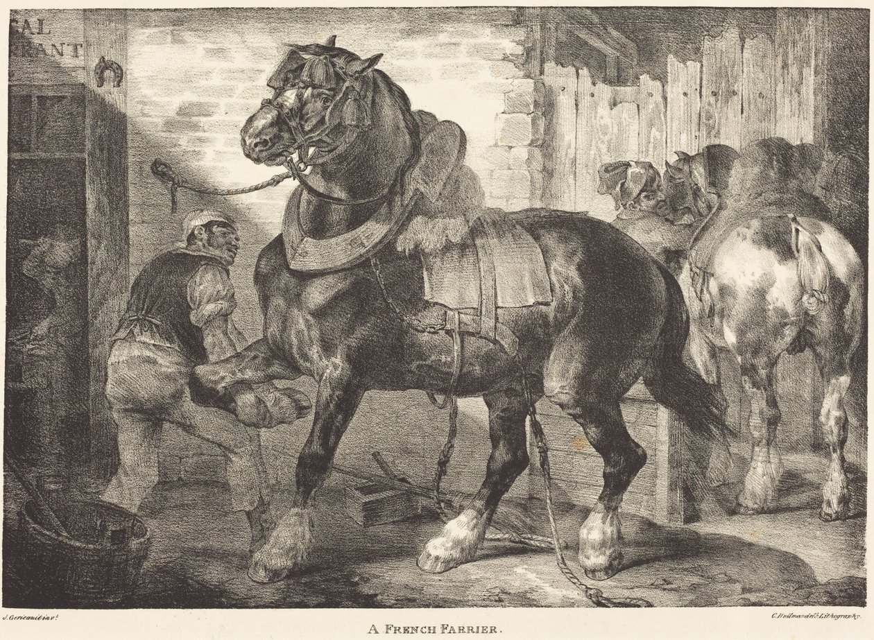 Ranskalainen kengittäjä tekijältä Theodore Gericault
