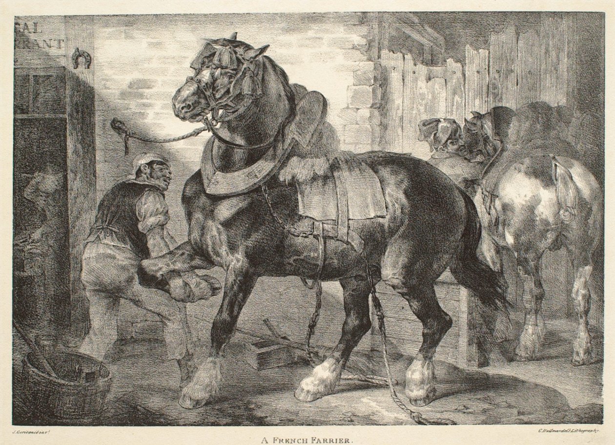 Ranskalainen kengitysseppä tekijältä Theodore Gericault