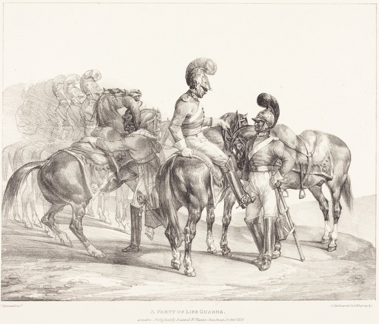 Rantavahtien ryhmä tekijältä Theodore Gericault